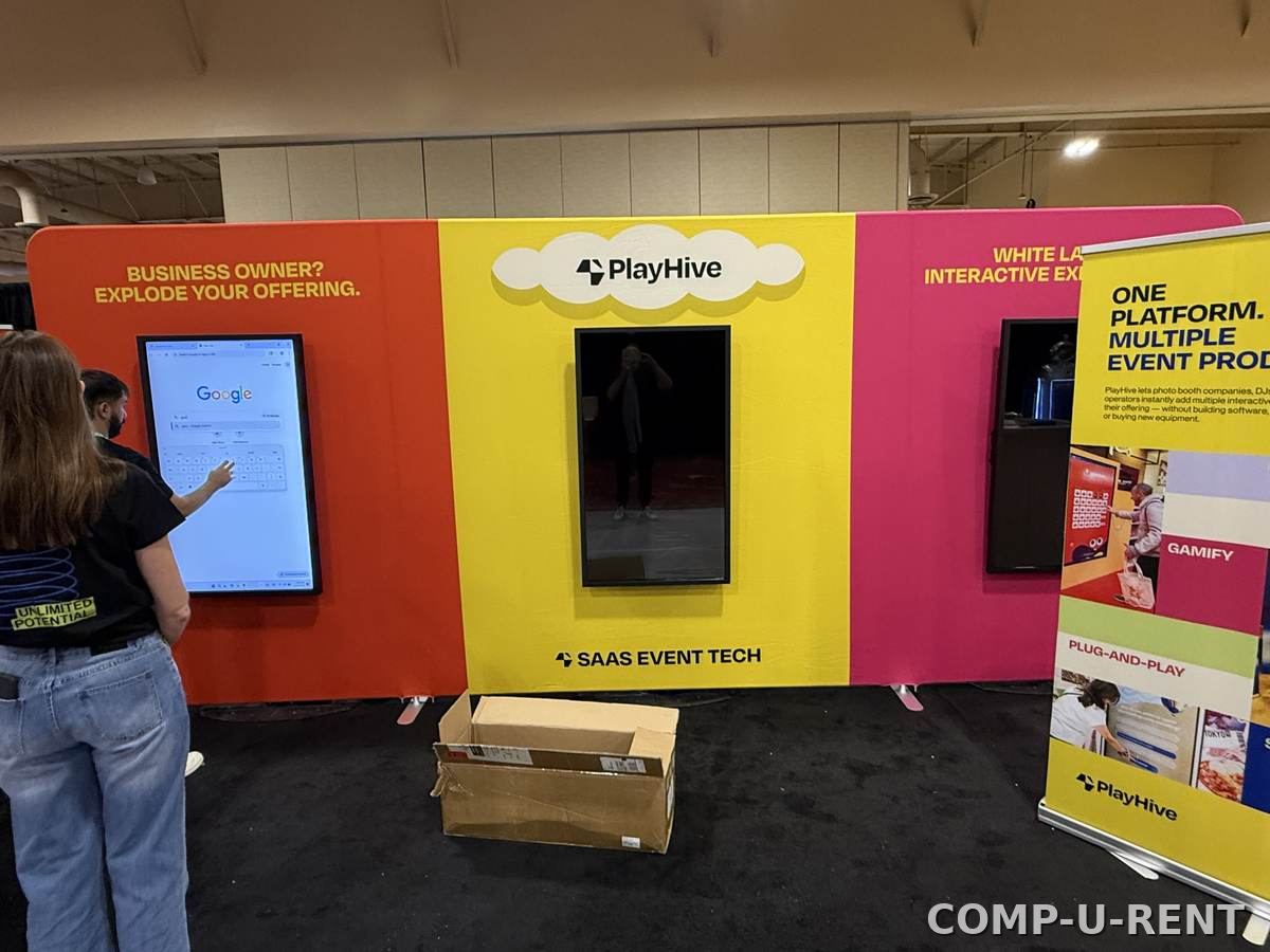 Interactive touch screen wall display